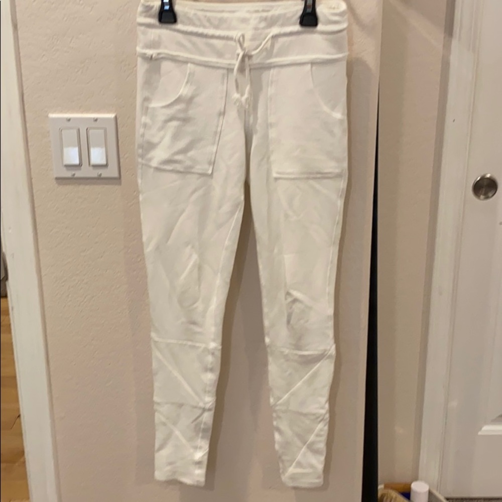 Free People - FP Movement white skinny joggers